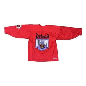 VTG 1983 NHL Western Conference Detroit Red Wings Jersey Made in Canada CCM